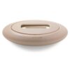 Refillable ceramic candle Candlewide Umber Beige on a clean white background